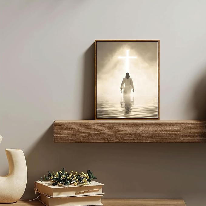 Jesus Walking on Water Canvas Wall Art - Image 5