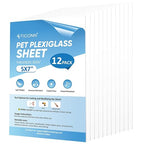 TICONN 12PK 5" x 7" PET Plexiglass Sheets, Picture Frames by TICONN