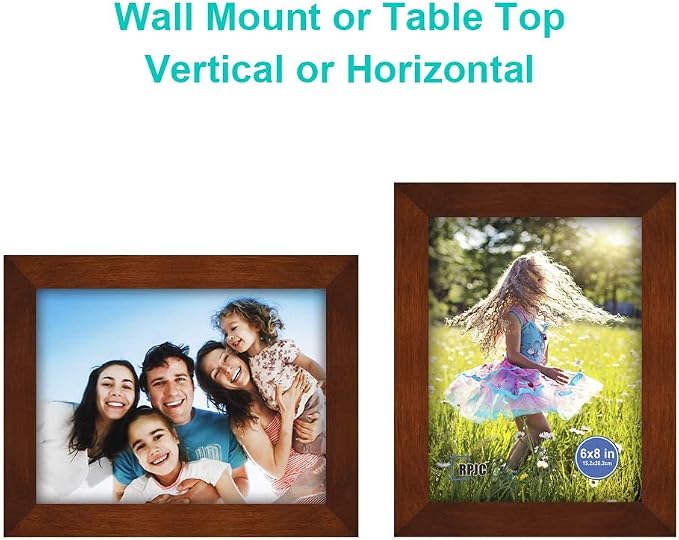 RPJC 6x8 inch Picture Frame Made of Solid Wood and High Definition Glass - Image 5