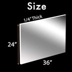 CALPALMY 24 x 36 Clear Acrylic Sheet Plexiglass 1/4” Thick; Use - Image 2