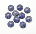 FASHEWELRY 50Pcs Natural Blue Spot Jasper Cabochons Flat Back Gemstone by FASHEWELRY