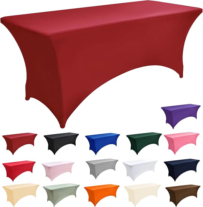 2-Pack 4ft Spandex Table Covers - Image 3