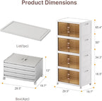 UAMFURI 720QT Stackable Storage Bins - Image 3