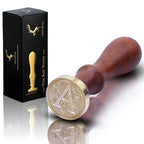 Medieval Traditional Initial Alphabet Wax Seal Stamp, Brass Head Wooden Handle - Image 6