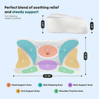 DUMOS Cervical Neck Pillow Set of 2, Cooling Memory Foam Contour Pillow - Image 8