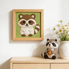 INFUNLY Cute Raccoon Punch Needle Kit - Image 2