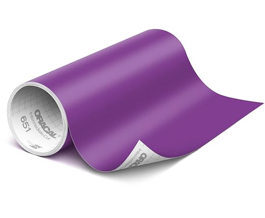 ORACAL 651 Matte Violet Vinyl Durable Roll Easy to Weed Permanent Adhesive by Orafol