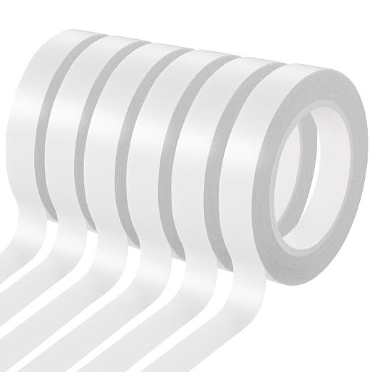 6 Rolls Double Sided Tape for Crafts, Strong Double-Sided Tape, Artist Tape by Unknown
