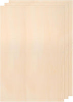 MECCANIXITY 3pcs Basswood Sheets 14 x 8 x 5/64 Inch Unfinished Wood Boards by MECCANIXITY