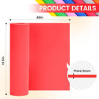 Do²ping Red Eva Foam Sheets roll, 2mm eva Craft Foam 49''x13.5'' High Density - Image 2