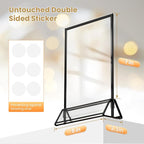 Acrylic Sign Holder 5X7 Double-Sided Black Picture Frame -6 Pack | Acrylic - Image 2
