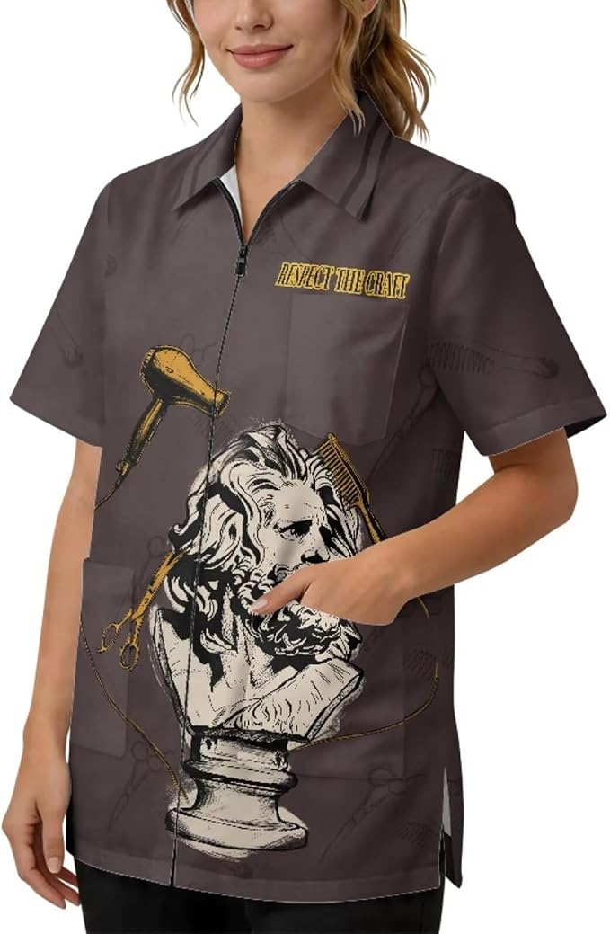 Professional Grooming Smock Unisex, Water Resistant Anti-Static | Hairdresser by Unknown