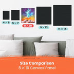 Chalkola Black Canvas Panels 8x10 inch - Image 2