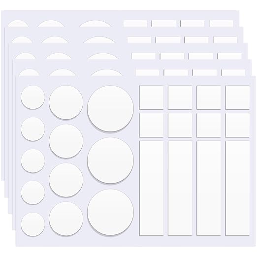 JANYUN 144Pcs Sticky Tack Tape for Walls, Sticky Dots Strips Adhesive | Heavy by JANYUN