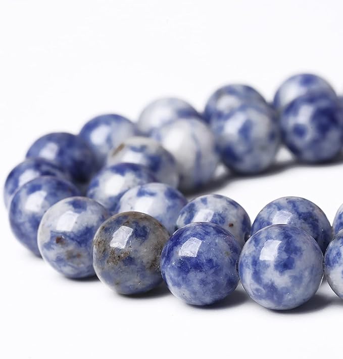 45PCS 8mm Natural Sodalite Beads Round Loose Stone Beads - Image 3