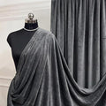 Charcoal Royal Velvet Fabric by The Yard, Wedding Decor, Fashion & Crafts I by VALENTINATEXTILEINC