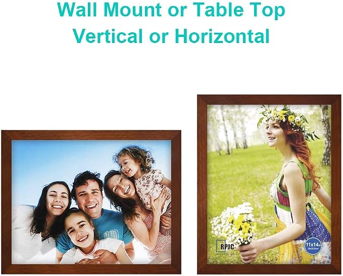 RPJC 11x14 inch Picture Frames Made of Solid Wood and High Definition Glass - Image 5