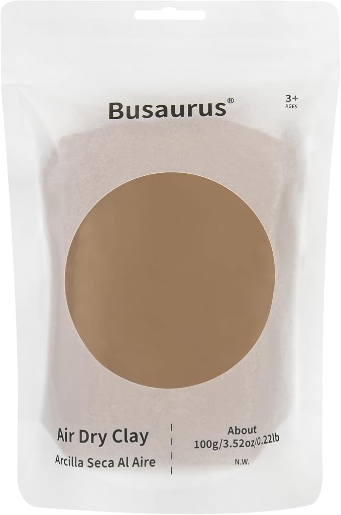 100g Brown Air Dry Foam Clay, Magic Model Clay by BusaurusToys