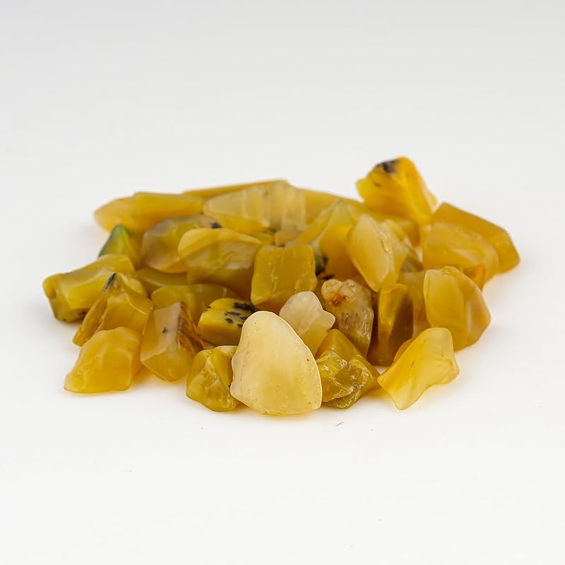 ColouredRocks 100 carats Yellow Opal Crystals, Raw Stones, Rough Gemstones - Image 3