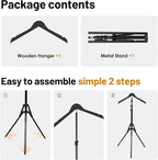 2 Pack Shirt Display Stand, 32-63 Inch Height Adjustable Mannequin Torso - Image 3