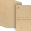 Baltic Birch Plywood 24 x 40 x 1/4 Inch- 6 mm Craft Wood, Stronger Than by Woodpeckers