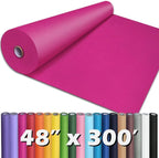 PerkHomy Rose Red Kraft Paper Roll 48" x 3 by PerkHomy