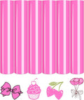 Tintnut Pink Frosting Heat Transfer Vinyl, easy cut & weed, stretch washable by Tintnut