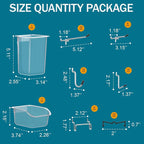 Peg Board Kit, Includes Pegboard and Accessories, - Image 3