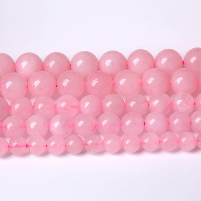 Rose Pink Quartz Beads by NaturalStoneBeads