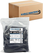 Kable Kontrol Cable Zip Ties Black 10, 50 Lbs Tensile Strength, Bulk Pack by KABLEKONTROL%C2%AE