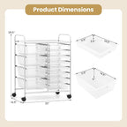 BECOMFORT 15-Drawer Rolling Cart - Image 3