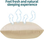 4-Pack Bamboo Viscose Zippered Pillow Cases Standard Size, 400 Thread Count - Image 5