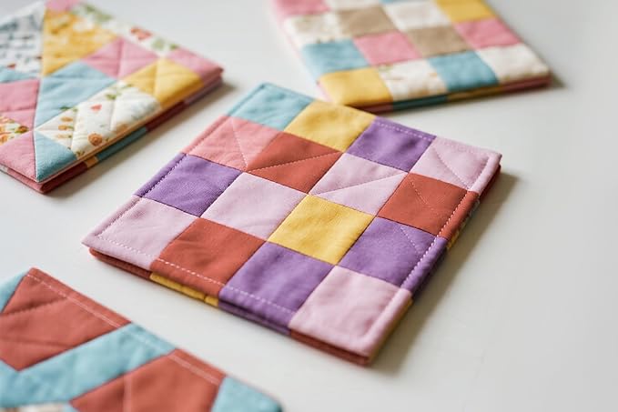 Aubliss 10pcs Fat Quarter Fabric Bundles Quilting Cotton Craft Fabric Pre-Cut - Image 2