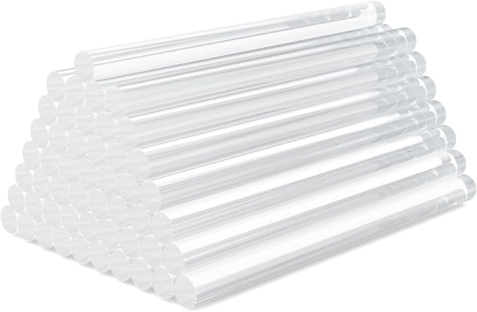50 Pack Crystal Clear Hot Glue Sticks by ENPOINT