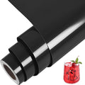 TORC Black Permanent Vinyl 12" x 14 FT Glossy Black Adhesive Vinyl Roll by TORC