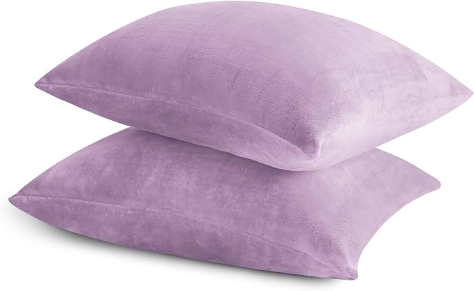 BEDELITE Flannel King Size Pillow Cases Set of 2, Super Soft Fleece Pillowcases - Image 9