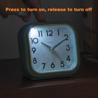 Tinload 4.3" Vintage Retro Analog Alarm Clock, Super Silent Non Ticking Clock - Image 5