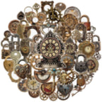 50 PCS Retro Mechanical Stickers - Image 5