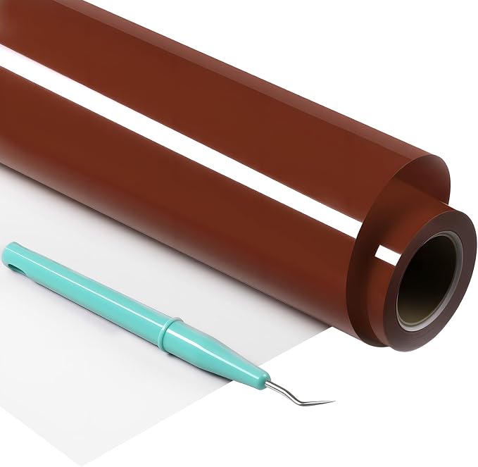 HTVRONT Brown HTV Roll Heat Transfer Vinyl by HTVRONT