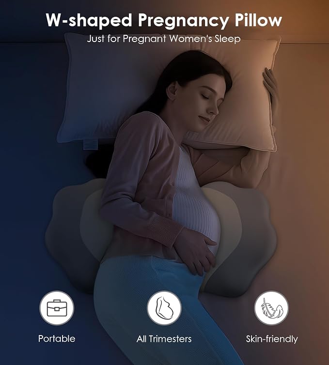 Memory Foam Pregnancy Pillows for Sleeping, Side Sleeper Maternity Pillow - Image 5