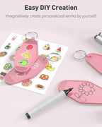 Uniclife 10 Pcs Blank Hotel Keychain Tags, Vintage Motel Keychain - Image 4