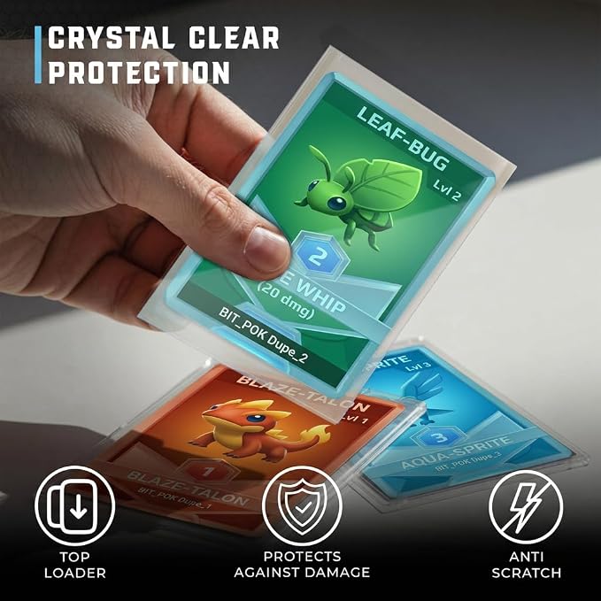 CardGuard Premium Clear Card Sleeves, 100ct – Standard Size Penny Sleeves - Image 3
