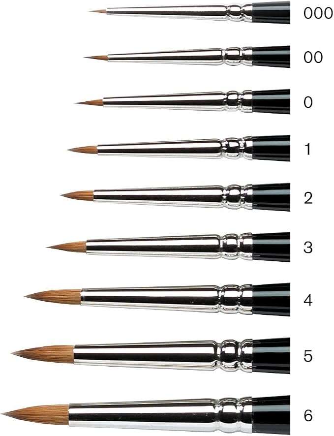 Winsor & Newton Series 7 Kolinsky Sable Miniature Watercolor Brush - Image 3