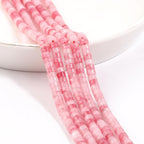 150Pcs 4×2mm Natural Pink White Jade Spacer Stone Beads - Image 6