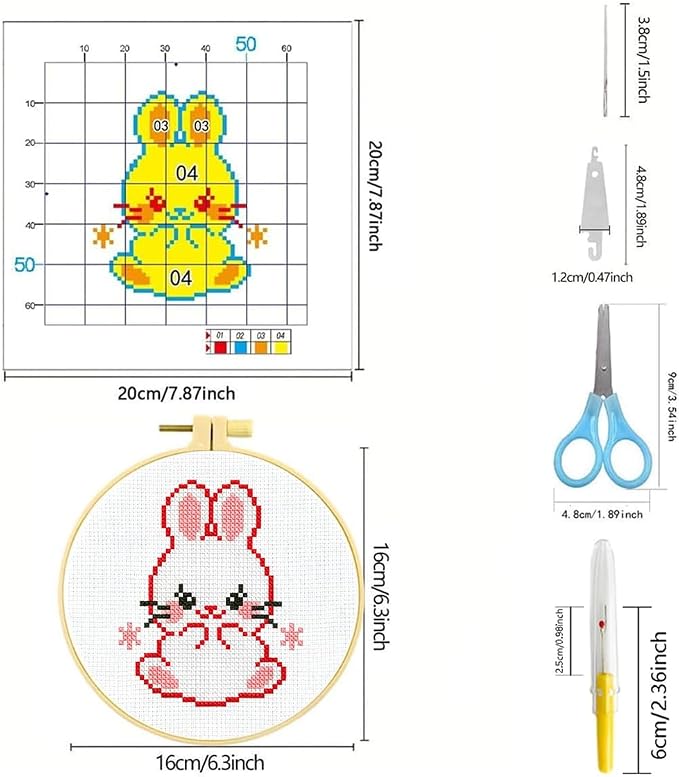 Zhenqing 4-Piece Cross Stitch Kit - Image 5