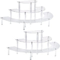 HENABLE Acrylic Display Risers, 3 Tier Clear Cupcake Perfume Stand Organizer by HENABLE