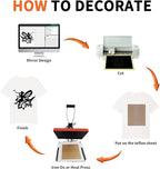 HTV Heat Transfer Vinyl: 12 White HTV Vinyl & 11 Black Heat Transfer Vinyl | 12 - Image 3