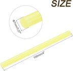 uxcell Mini Hot Glue Sticks for Glue Gun 7mm x 100mm Glitter Light Yellow 12pcs - Image 2