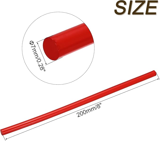 uxcell 30pcs 7mm x 200mm Mini Hot Glue Sticks - Image 2