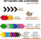 HTV Heat Transfer Vinyl Bundle 37Pack 12" x 10" Vinyl Sheets, Iron On Vinyl - Image 2